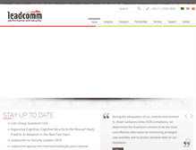 Tablet Screenshot of leadcomm.com.br